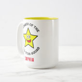 Gold Star Squad Mitglied Zweifarbige Tasse (Vorderseite Links)