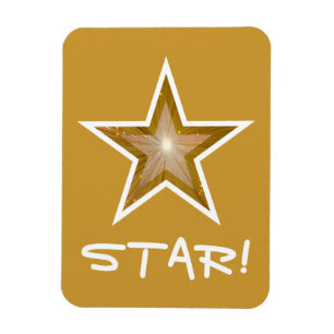 "Gold" Star 'STAR!" Magnetgold Magnet