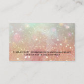 Gold-Star-Staub | Rosa Marmor Visitenkarte (Rückseite)