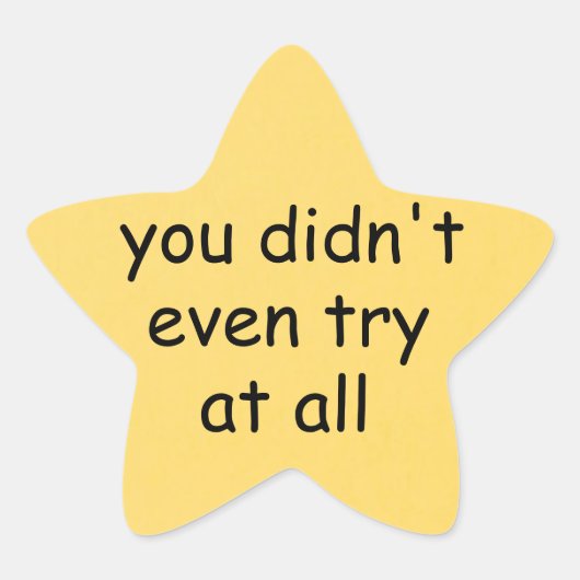 Gold Star Stern-Aufkleber (Vorderseite)