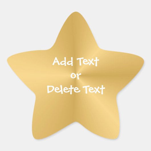 Gold Star Sticker (Vorderseite)