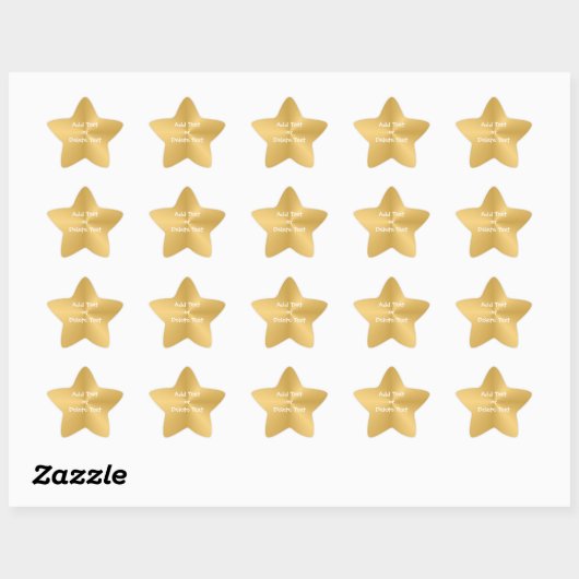 Gold Star Sticker (Blatt)
