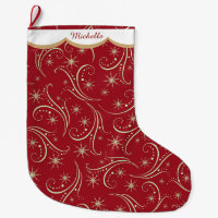 Gold Star Swirl Muster Personalisiert
