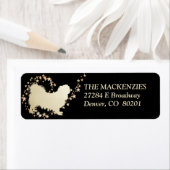 Gold Star Swirl Pekingese Dog (Insitu)