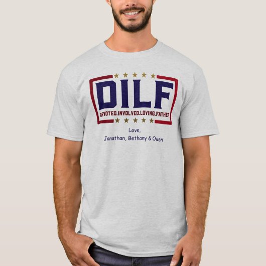 Gold-Star-Tag für den Vater T-Shirt (Vorderseite)