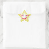 Gold-Star-Tag Stern-Aufkleber (Tasche)