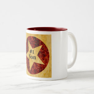 Gold-Star-Tasse Zweifarbige Tasse