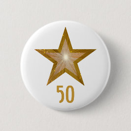 "Gold"-Star-Taste "Alter" weiß Button