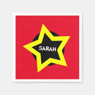 Gold Star & Top Fashion - Sarah (Name des Kunden) Serviette