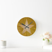 Gold-Star-Uhr Runde Wanduhr (Zuhause)