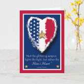 Gold Star Vatertag mit Patriotic Hero Zitat Karte (Gelbe Blume)