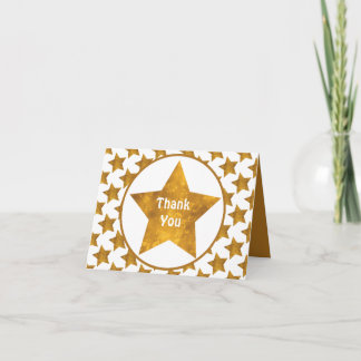 Gold Star Vielen Dank an Sie Custom Karte