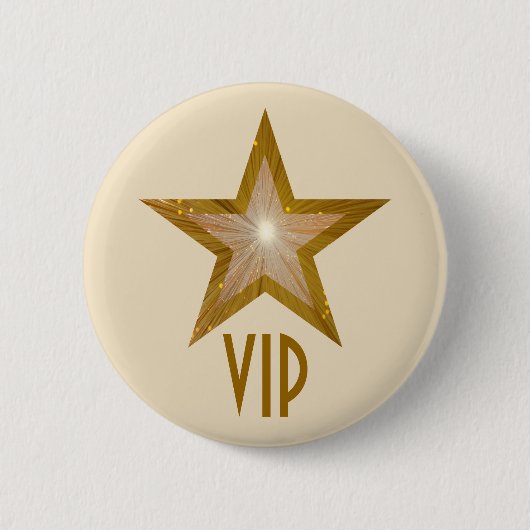 "Gold"-Star-VIP-Buttons Button (Vorderseite)