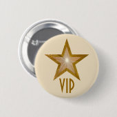 "Gold"-Star-VIP-Buttons Button (Vorne & Hinten)