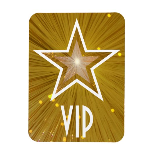 "Gold"-Star-VIP-Magnet Magnet (Vertikal)