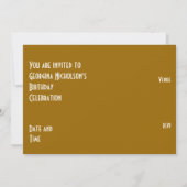 Gold Star "VIP PASS" Einladung horizontal (Rückseite)