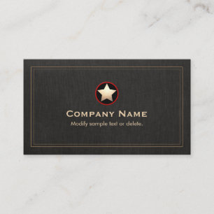 Gold Star Visitenkarte