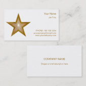 Gold Star Visitenkarte - Seitenstar (Vorne/Hinten)