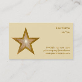 Gold Star Visitenkarten - Six Star Visitenkarte