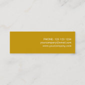 Gold-Star-Visitenkarten-Vorlage in magerem Gold Mini Visitenkarte (Rückseite)