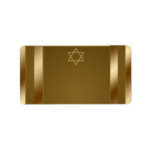 Gold Star von David Address Labels Adressaufkleber