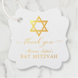 Gold Star von David Bat Mitzvah Vielen Dank Geschenkanhänger