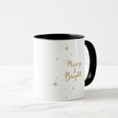Gold Star Weihnachten Tasse (VorderseiteRechts)