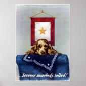 Gold Star — weil jemand gesprochen hat — Grenze Poster (Vorne)