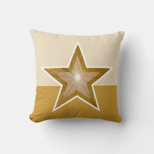 "Gold"-Star-Wurfkissenviertel Kissen