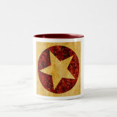 Gold Star Zweifarbige Tasse (Mittel)