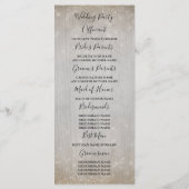 Gold Starfish Couple Beach Hochzeitsprogramme Programm (Rückseite)