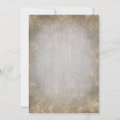 Gold Starfish Tropical Beach Lights Brautparty Einladung (Rückseite)