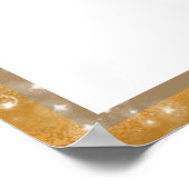 Gold Stars 16 . Geburtstag Sparkle Stars Poster (Ecke)