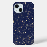 Gold Stars auf blau