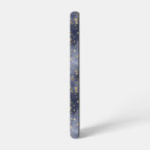 Gold Stars auf Light Navy Night Sky Samsung Galaxy Hülle (Linke Seite)