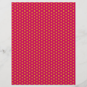 Gold Stars auf Red Background Scrapbook Paper