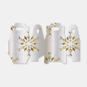 Gold Stars auf Silber Geschenkschachtel (Ungefaltet)