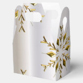 Gold Stars auf Silber Geschenkschachtel (Geöffnet)