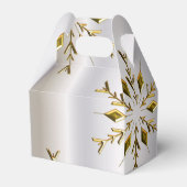 Gold Stars auf Silber Geschenkschachtel (Vorderseite)