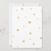 Gold Stars Baby Dusche Einladung (Vorderseite)