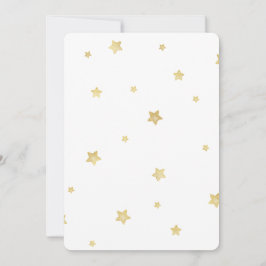 Gold Stars Baby Dusche Einladung