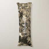 Gold Stars Body Pillow (mit oder ohne Namen) Seitenschläferkissen (Vorderseite Vertikal)