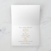 Gold Stars Border, Wedding Invitation Cards Einladung (Innenseite)
