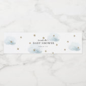 Gold Stars & Clouds Baby Dusche Wasser Flasche Eti Wasserflaschenetikett (Einzelnes Label)