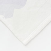 Gold Stars & Clouds Lavendel Monatlicher Meilenste Fleecedecke (Ecke)