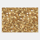 Gold Stars Confetti Geschenkpapier Set (Vorderseite 2)