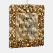 Gold Stars Confetti Keramikornament (Rechts)