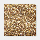 Gold Stars Confetti Magnet (Vorne)