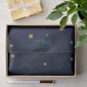 Gold Stars Dark Blue Night Sky Baby Dusche Party Seidenpapier (Geschenk)