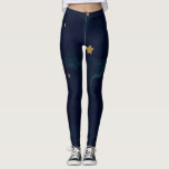 Gold Stars & Dark Blue Sky Wolken Niedliche Celest Leggings<br><div class="desc">Leggings.</div>